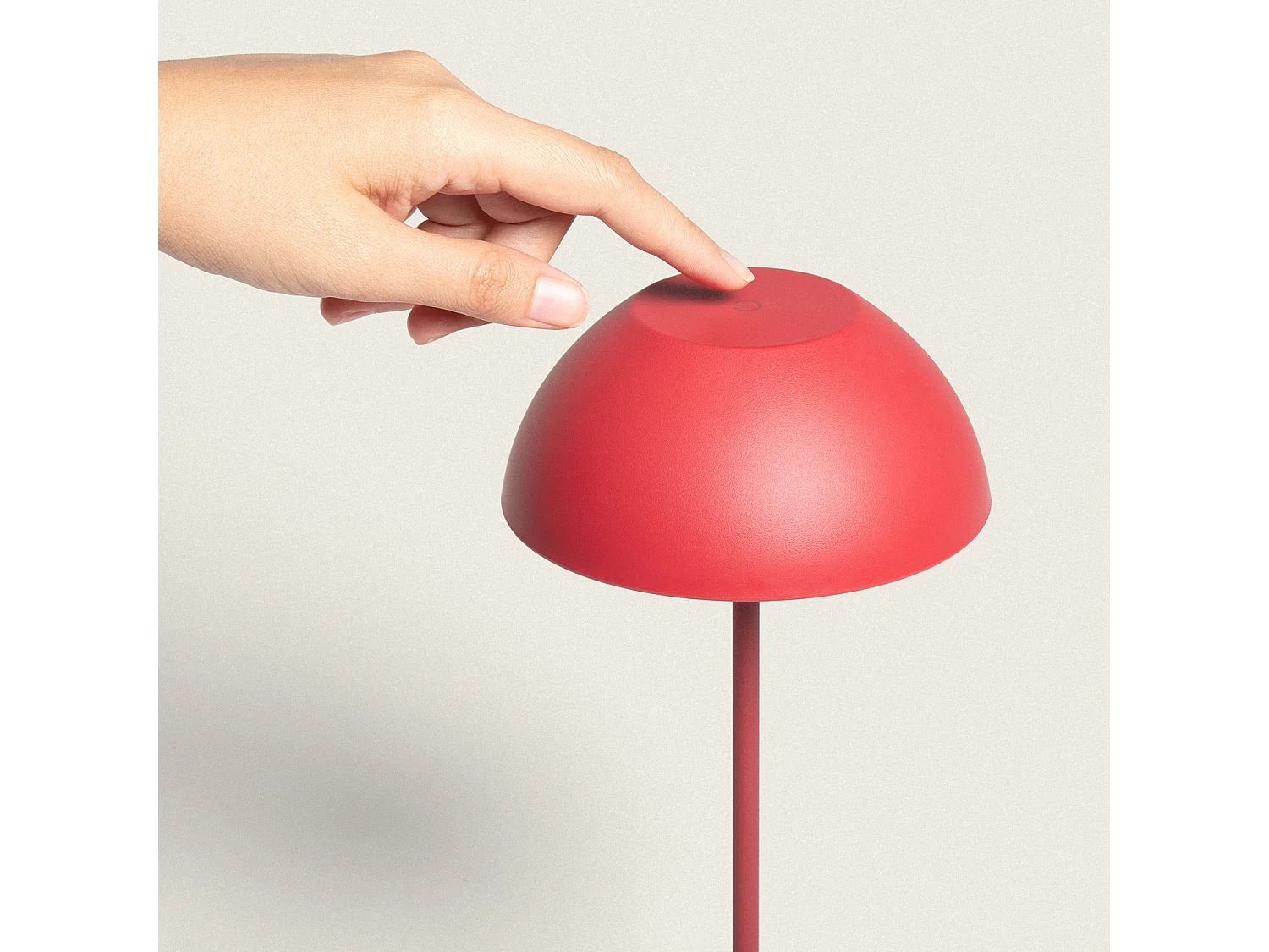 Lampada da Tavolo LED 2W Portatile con Batteria USB Ricaricabile Mugla Rosso