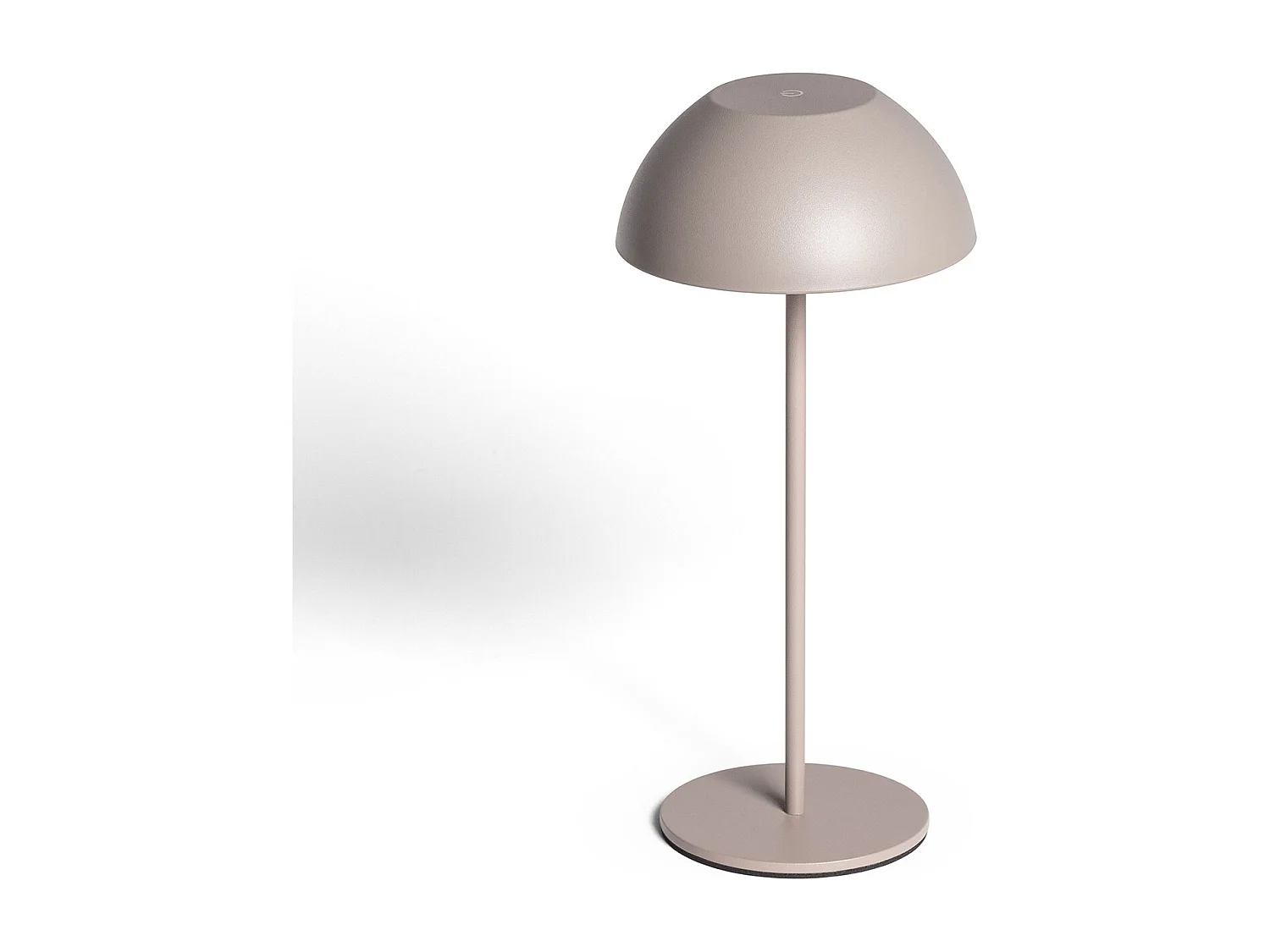 Lampe à Poser Portable LED 2W avec Batterie Rechargeable USB Métal Mugla Taupe