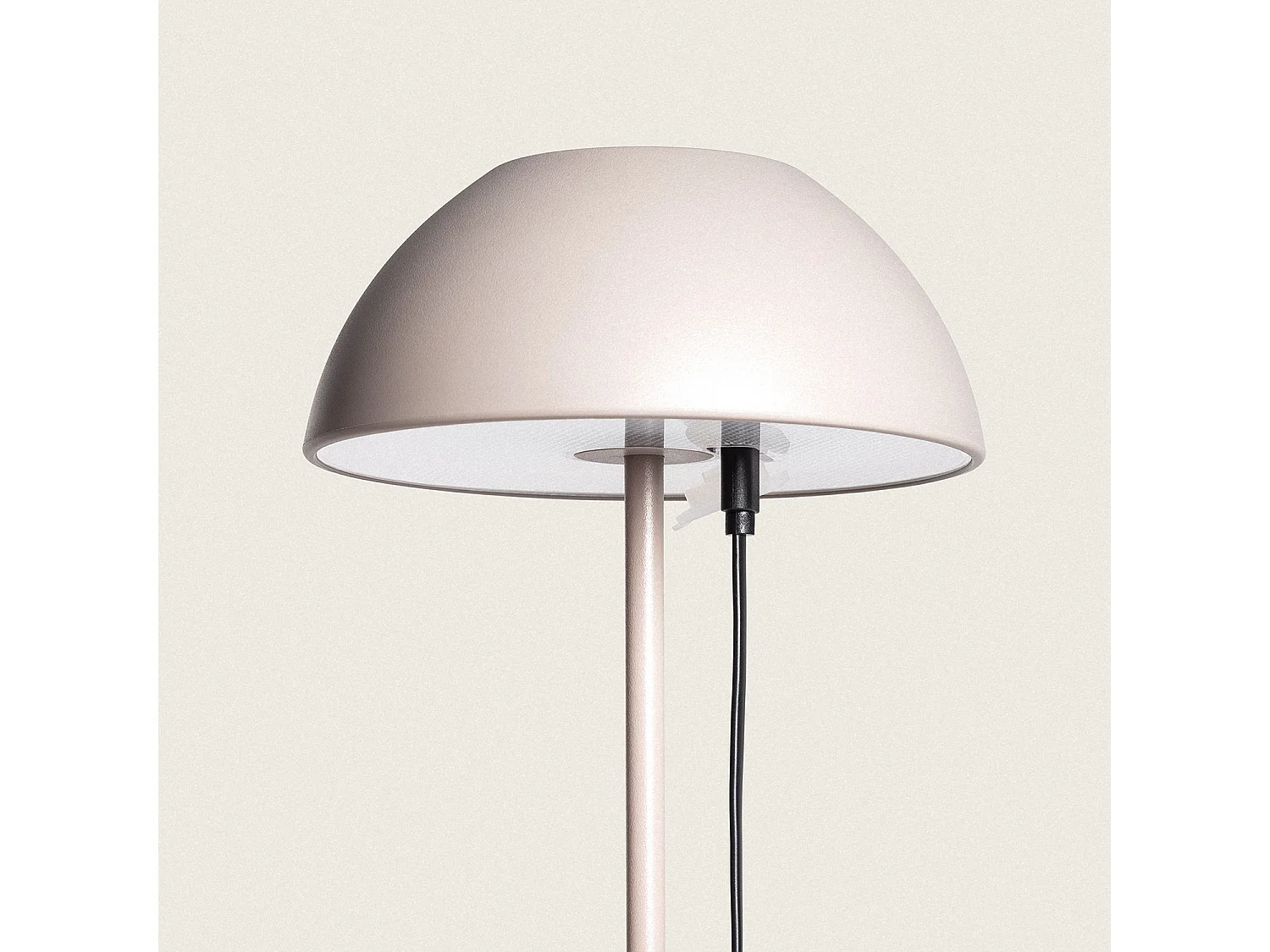 Lampe à Poser Portable LED 2W avec Batterie Rechargeable USB Métal Mugla Taupe