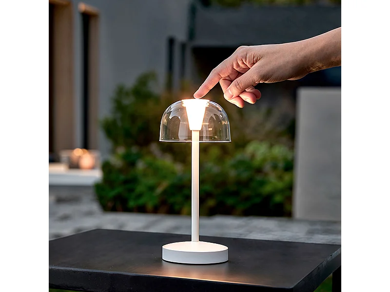 Lampada da Tavolo LED Portatile per Esterni con Batteria USB Ricaricabile Lendora Ottone