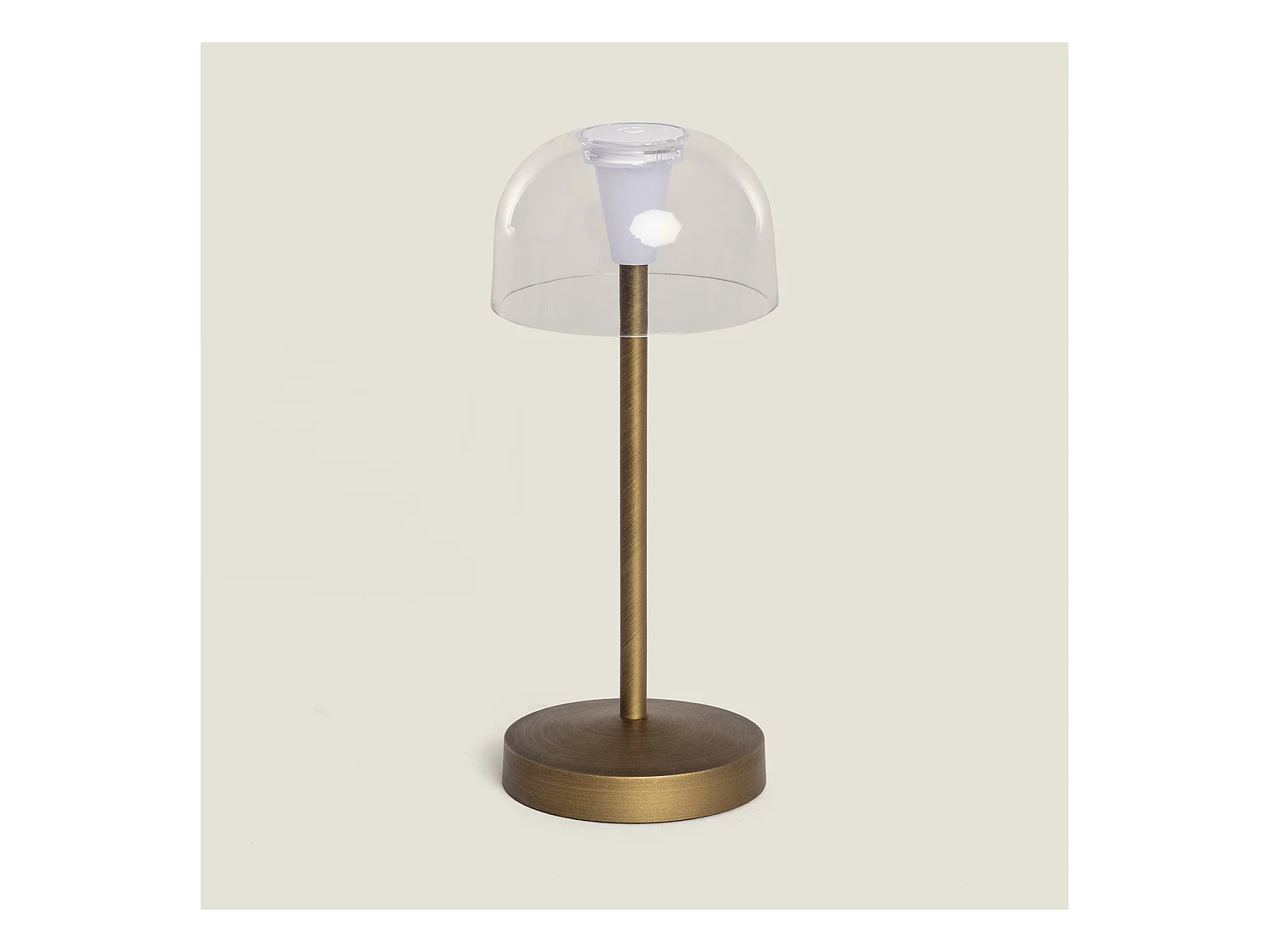 Lampe à Poser LED Portable Extérieur Métal avec Batterie Rechargeable Lendora Laiton