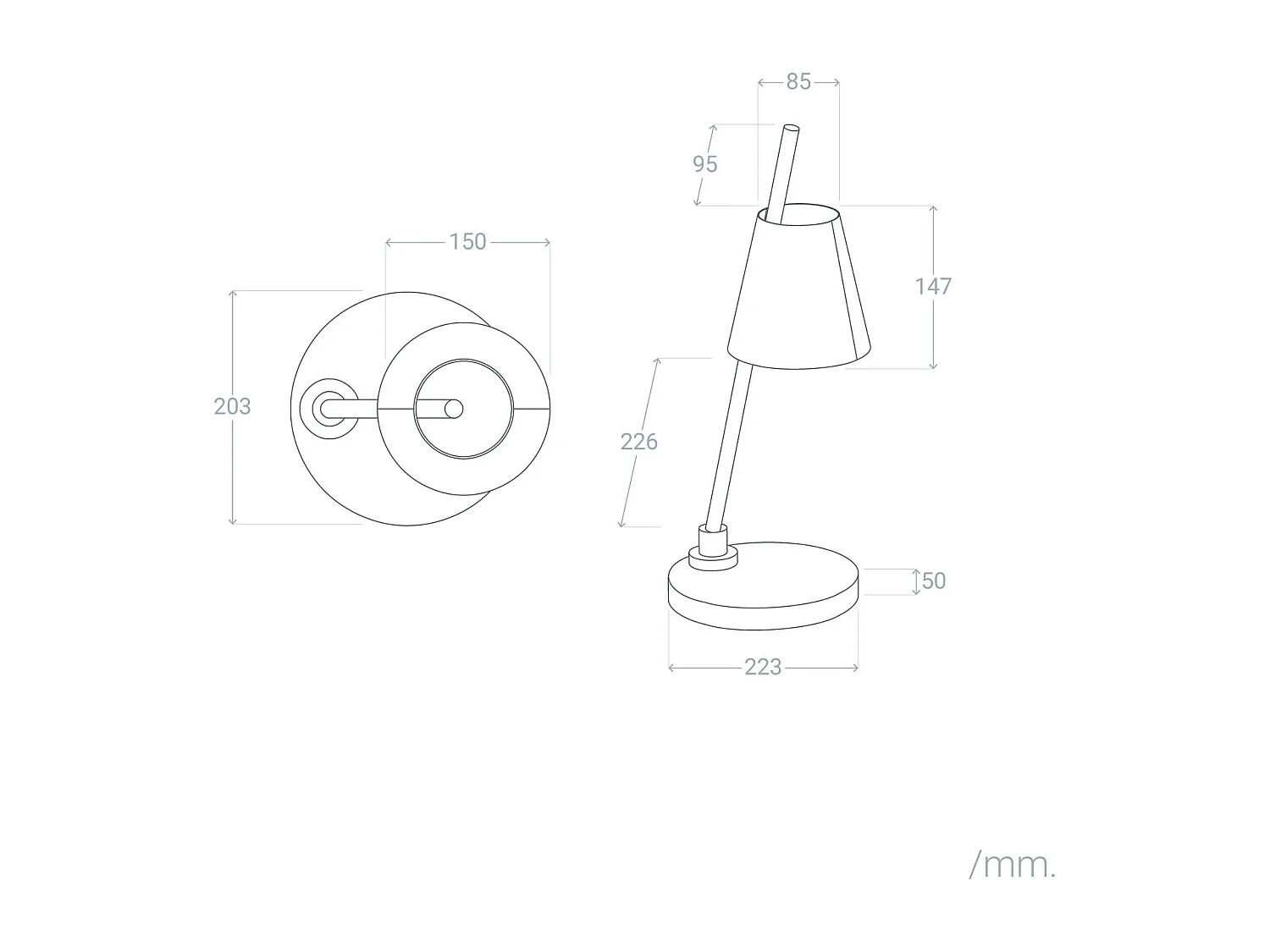 Lampe à Poser Métal Bardney Doré