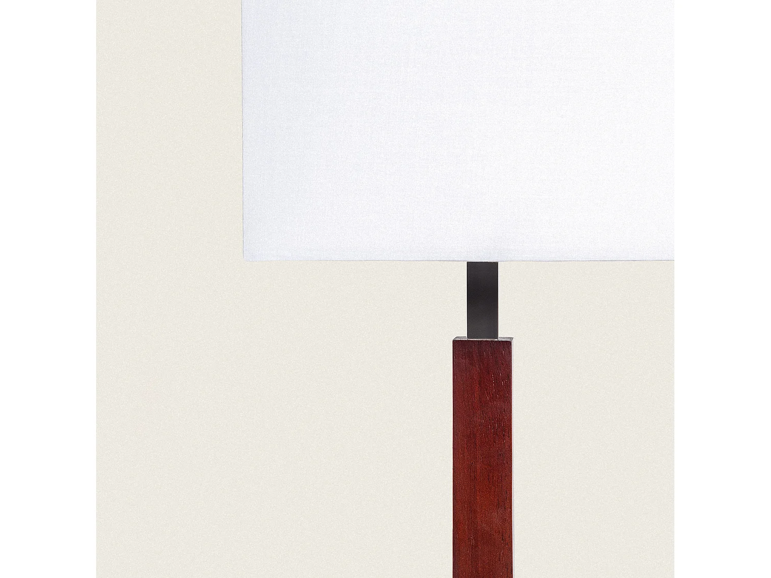 Lampe à Poser Bois et Métal Lizza Blanc