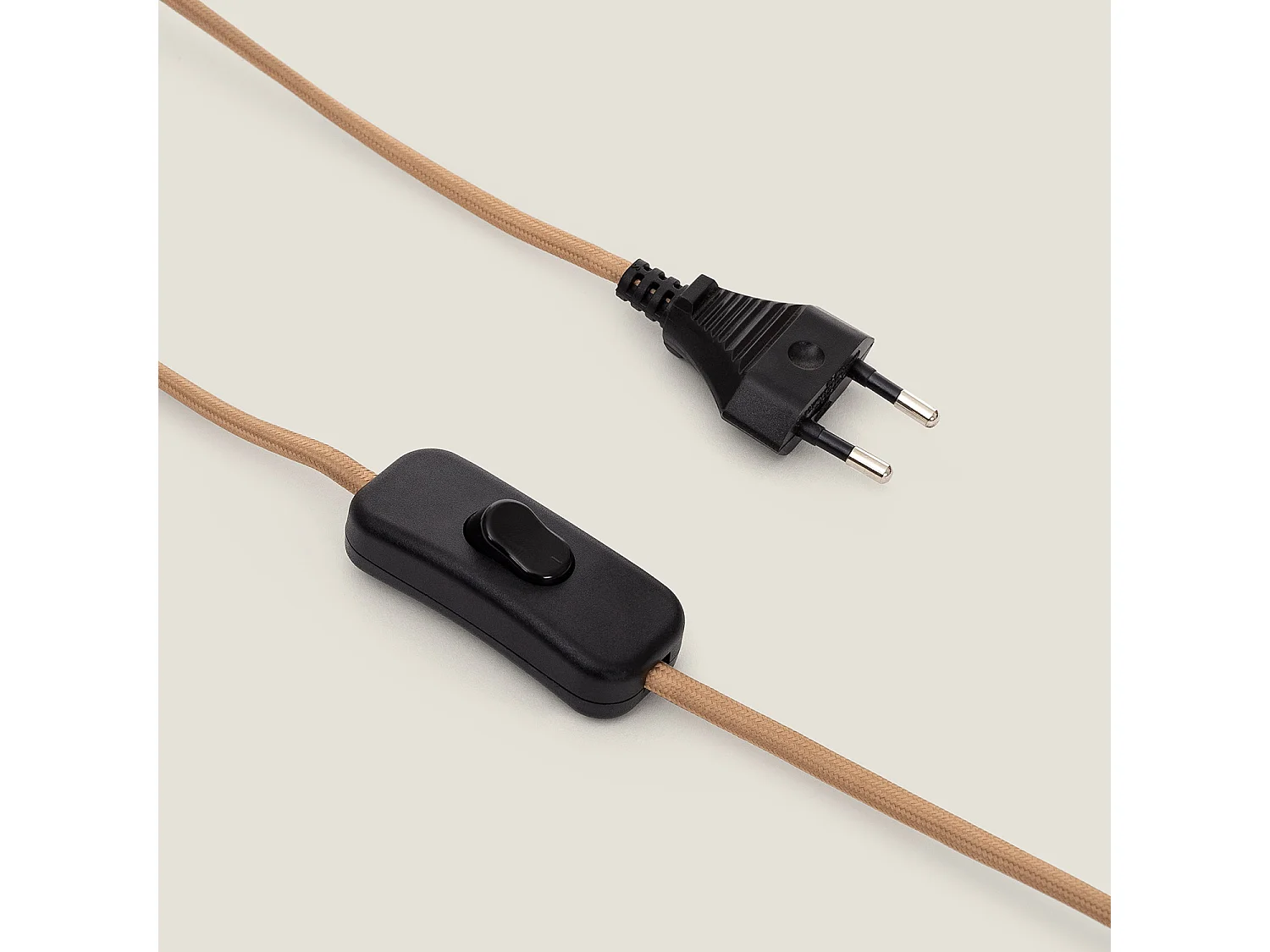 Lámpara de Mesa Metal Tulim Bhavin Beige