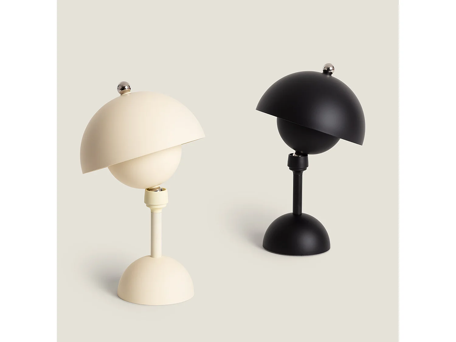 Lampe à Poser LED 5W Portable avec Batterie USB Rechargeable Pauna Beige