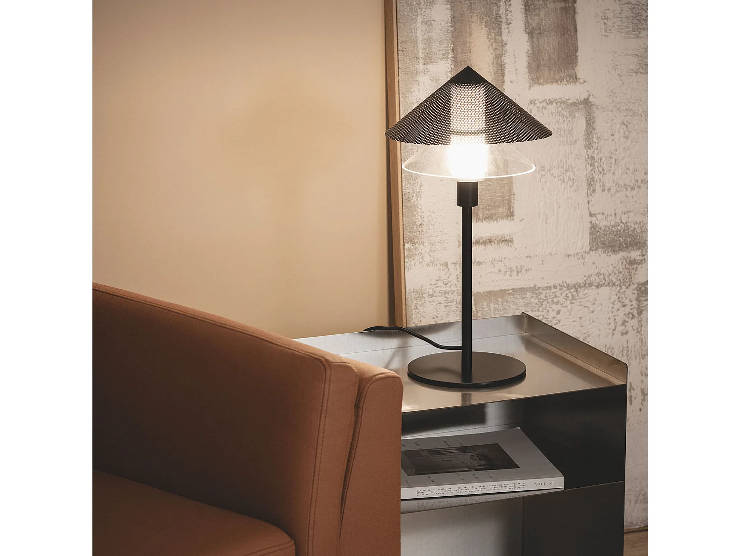 Lampada da Tavolo Metallo Hesper Nero