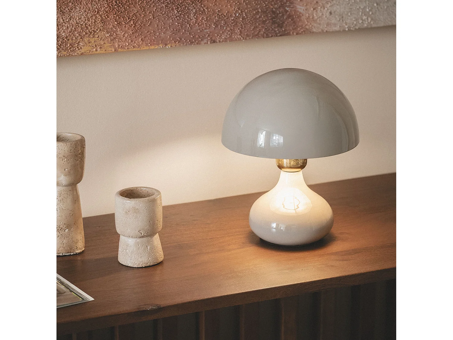 Lampe à Poser Krish Taupe