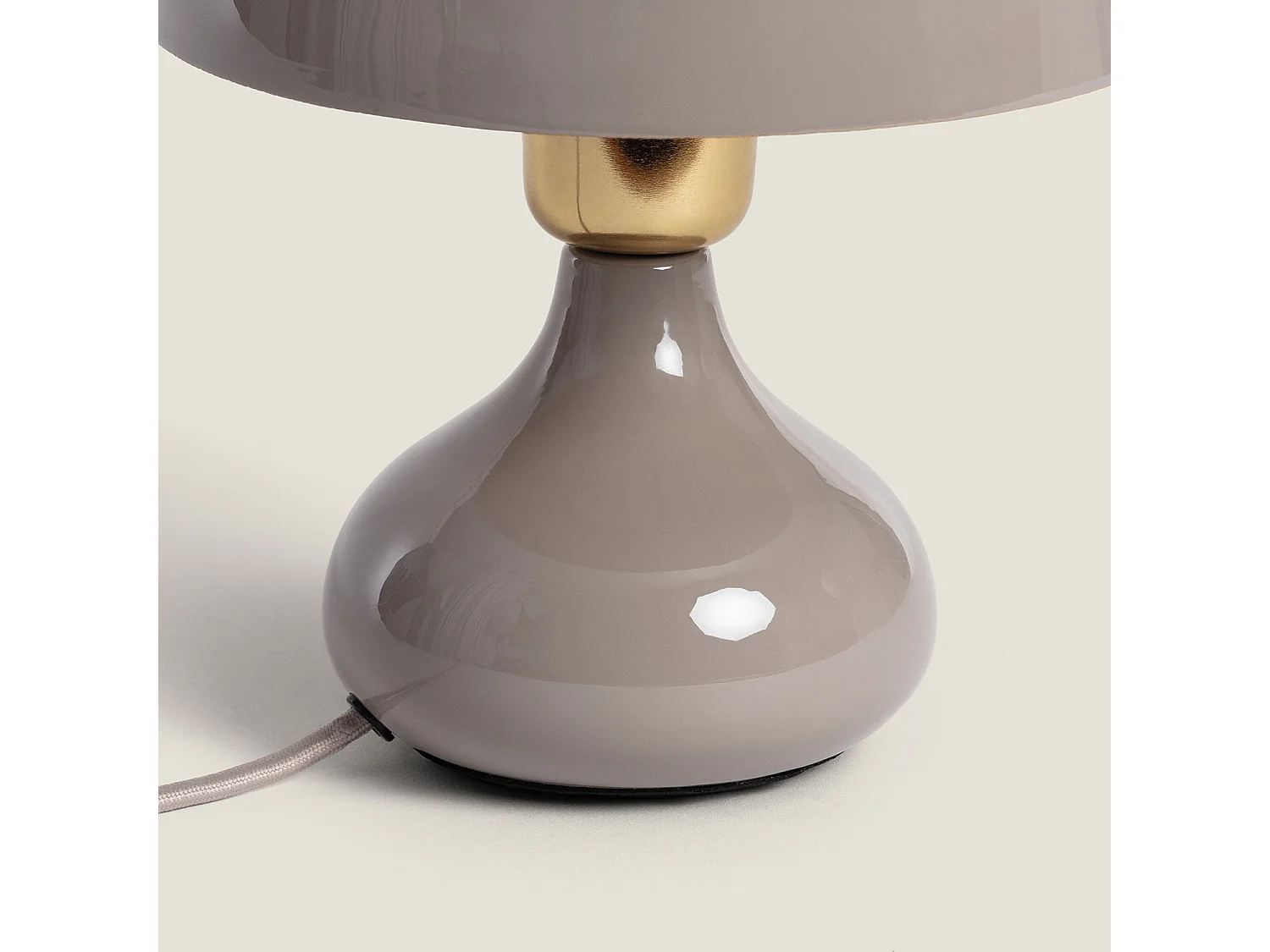 Lámpara de Mesa Metal Krish Topo