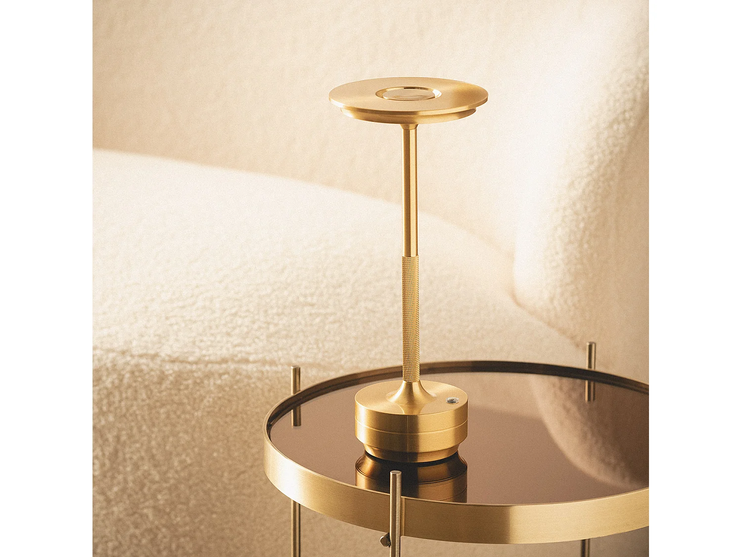 Lampada da Tavolo LED Portatile con Batteria USB Ricaricabile Astrid Oro