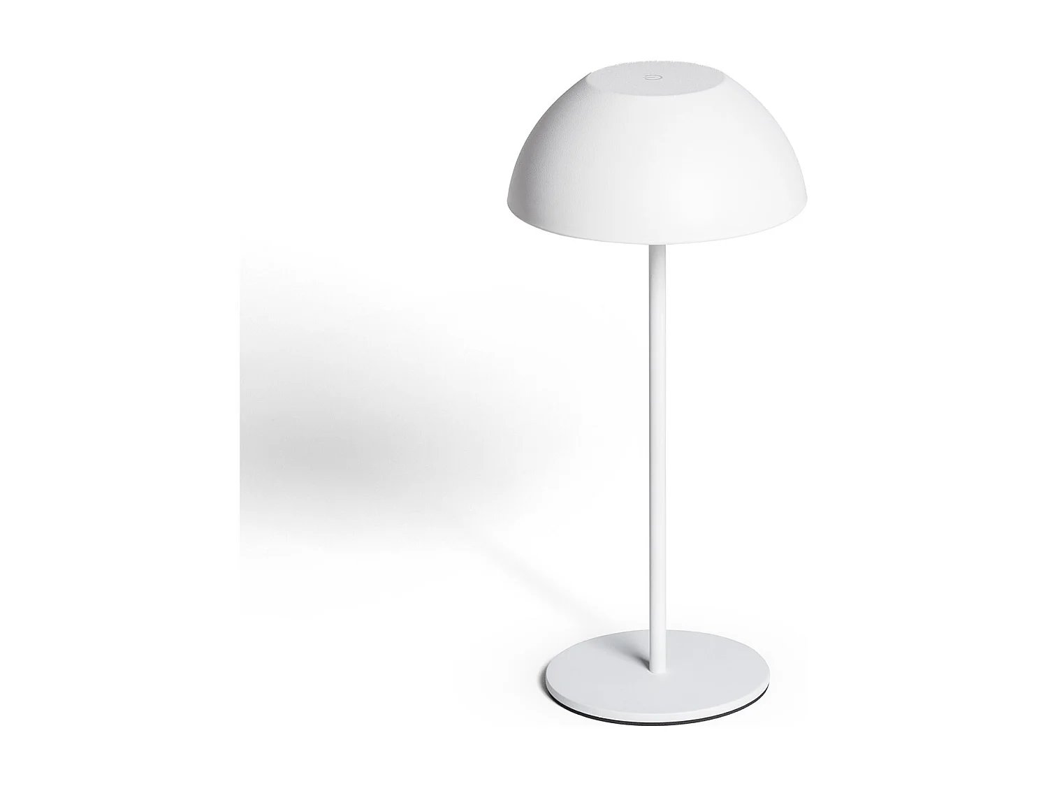 Lámpara de Mesa LED Portátil Exterior con Batería USB Recargable Metal Mugla Blanco
