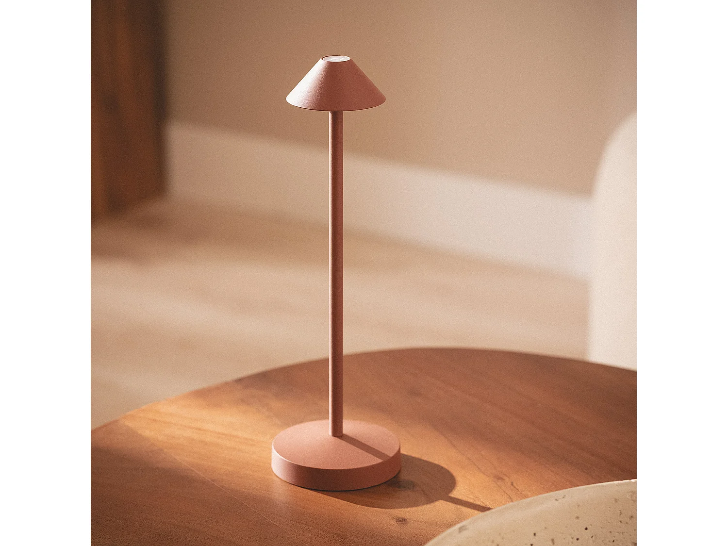 Lampe à Poser LED Portable Extérieure Métal avec Batterie Rechargeable Magatzi Terre cuite