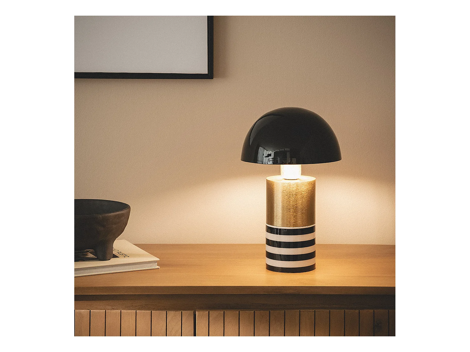 Lampe à Poser Métal Darpan Orange