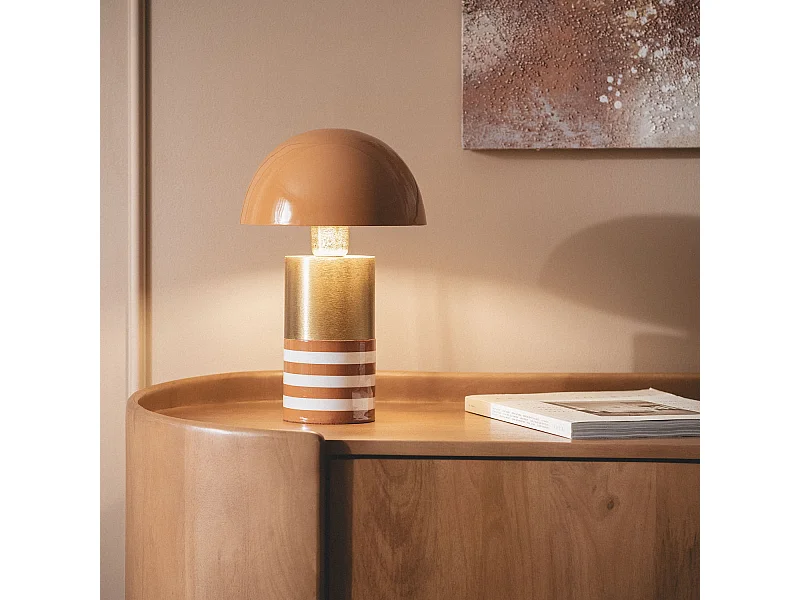 Lampe à Poser Métal Darpan Orange