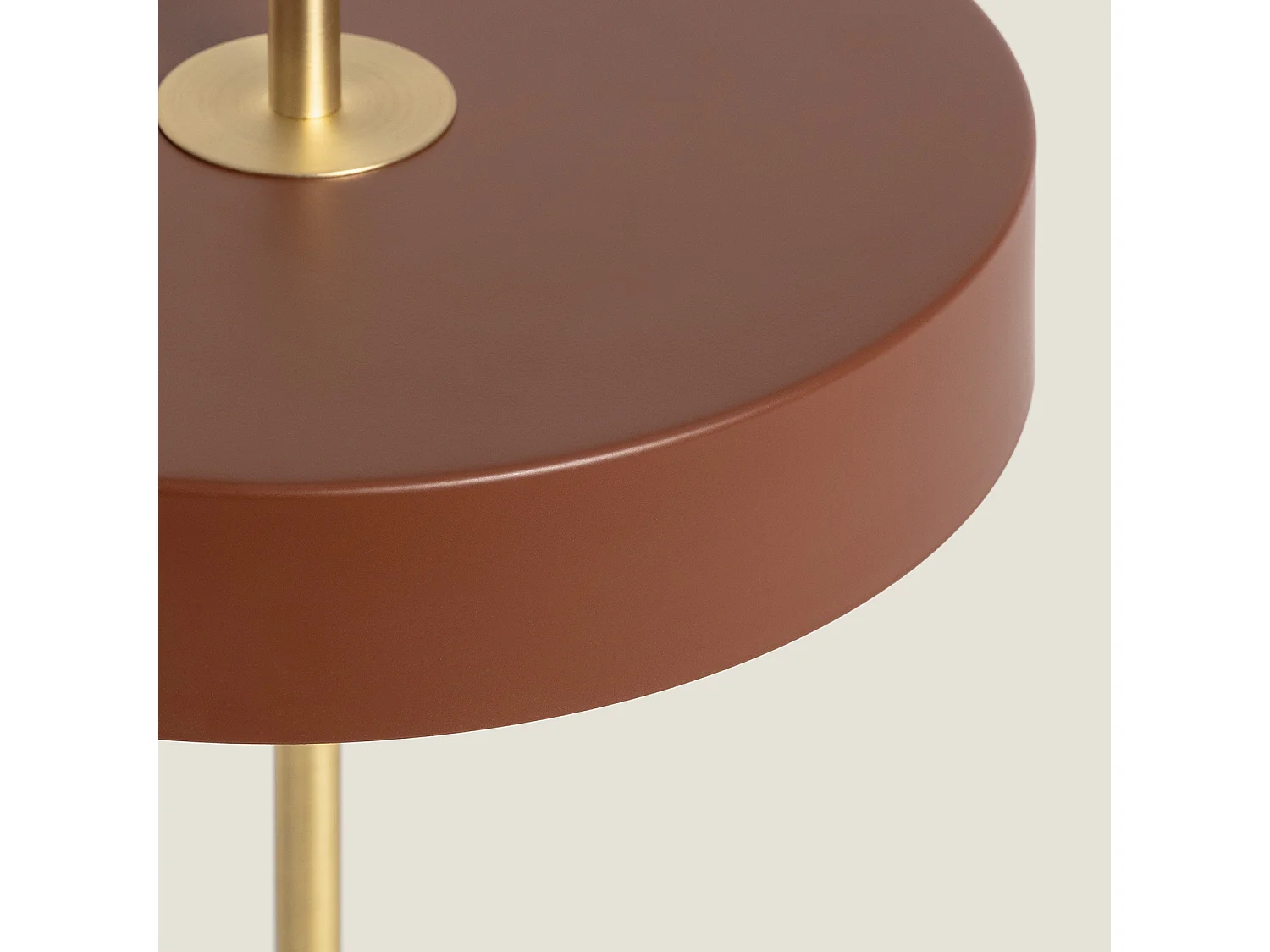 Lampada da Tavolo Metallo Korkor Marrone