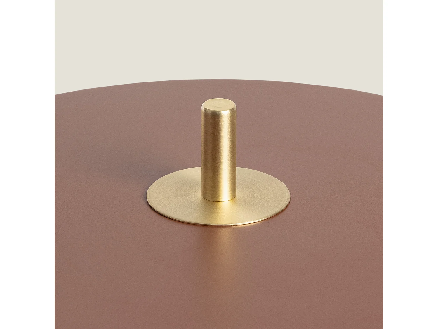 Lampe à Poser Métal Korkor Brun