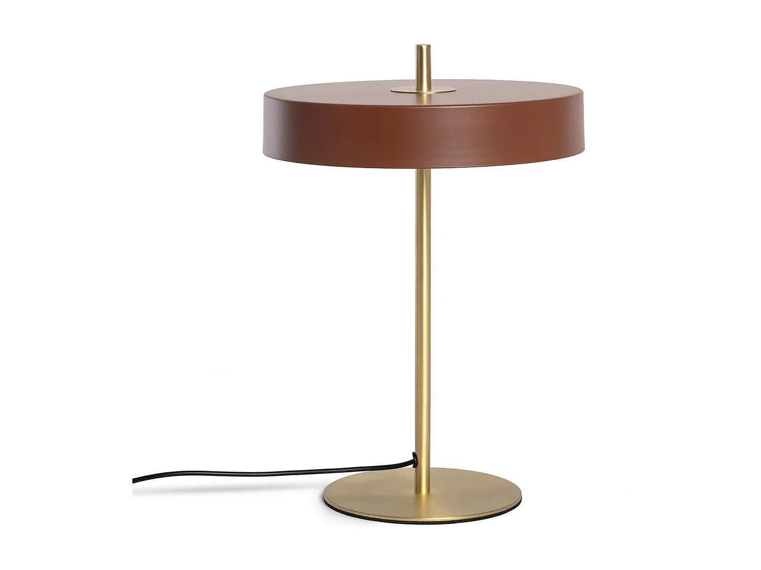 Lampe à Poser Métal Korkor Brun