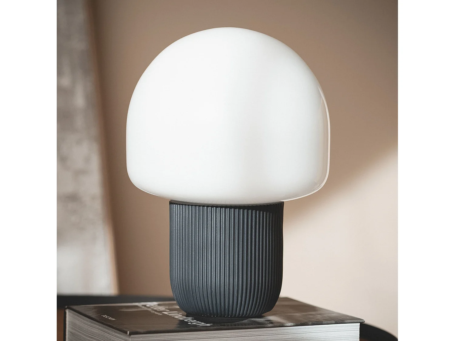 Lampe à Poser Résine Nacune Noir