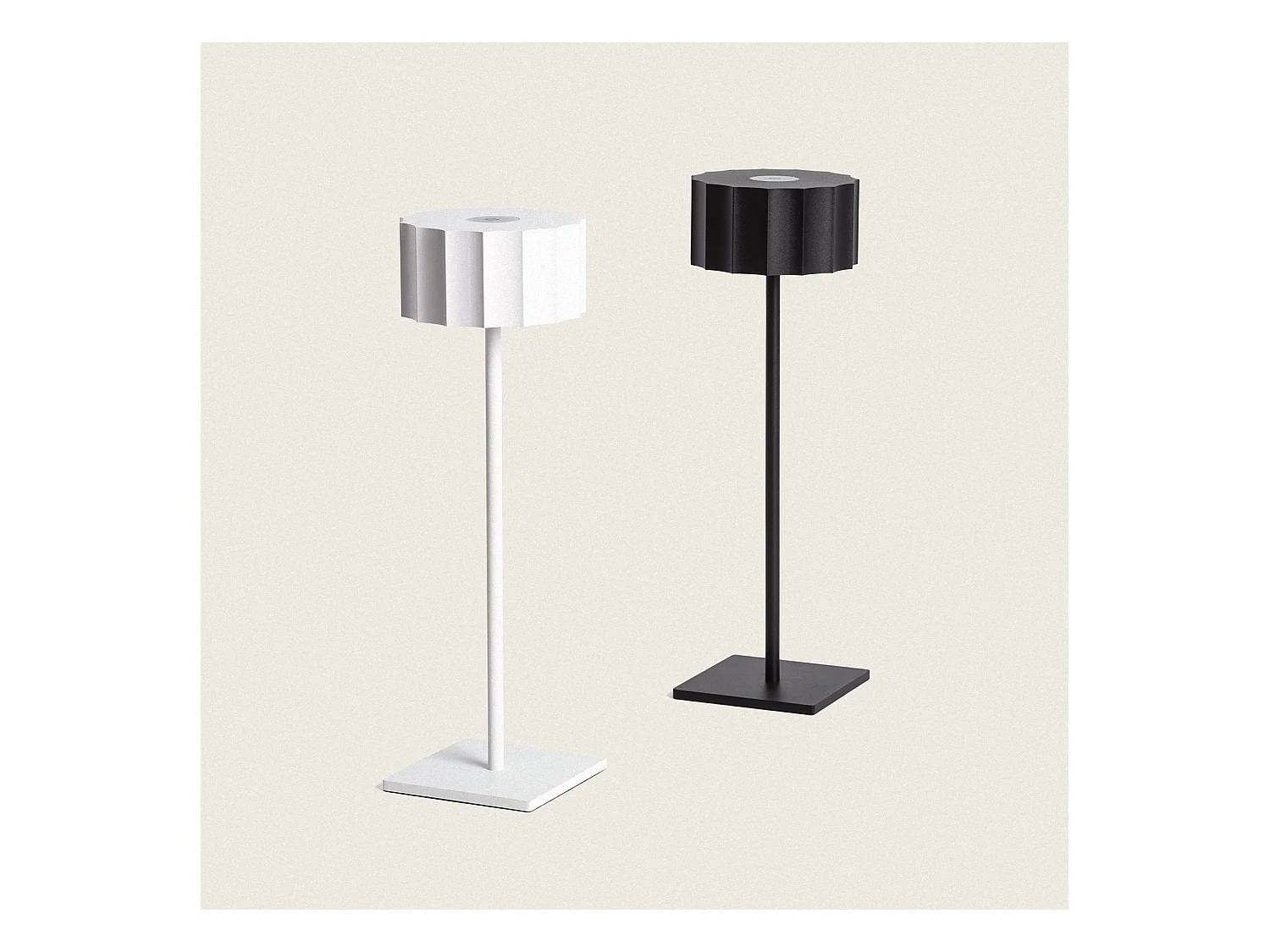 Lampe à Poser LED 3W Portable pour Extérieur avec Batterie USB Rechargable Cesc Blanc