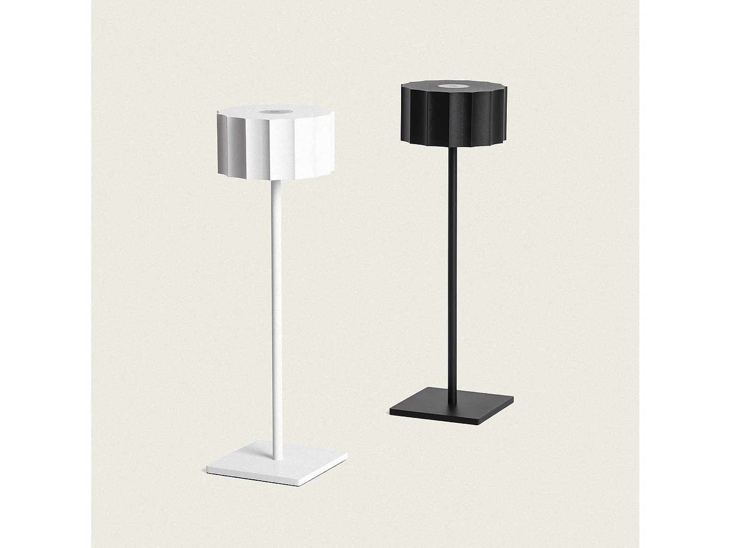 Lámpara de Mesa LED Portátil para Exterior con Batería USB Recargable Cesc Blanco