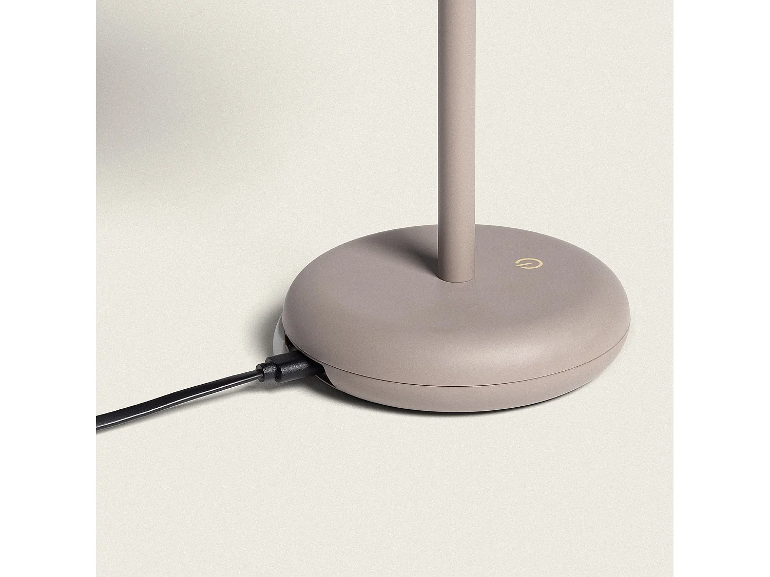 Lampe à Poser LED 2W Portable avec Batterie USB Rechargeable Galdan Taupe