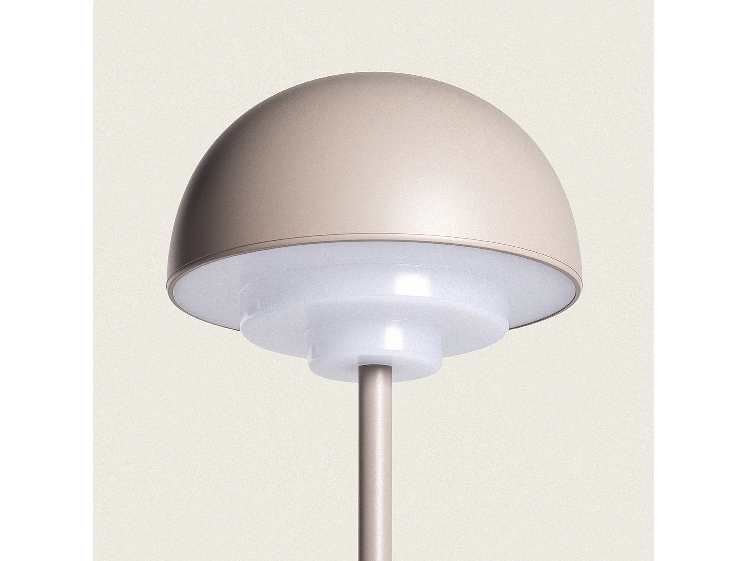 Lampe à Poser LED 2W Portable avec Batterie USB Rechargeable Galdan Taupe