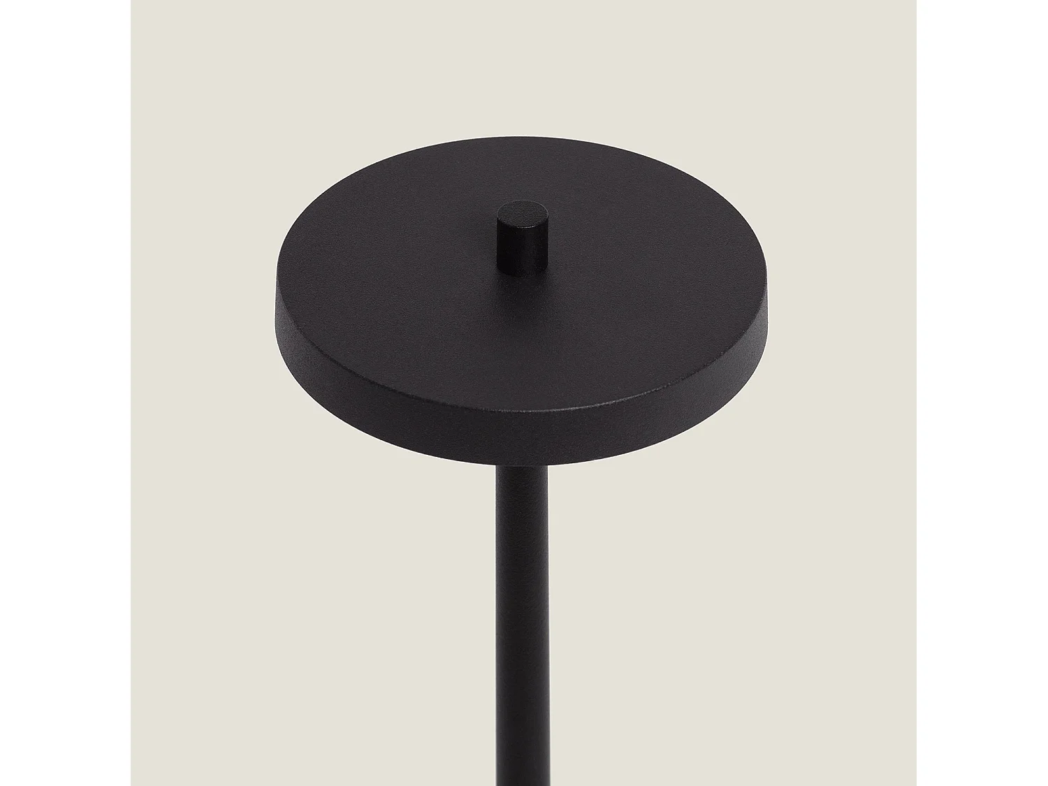 Lampada da Tavolo LED Portatile per Esterni Metallo con Batteria USB Ricaricabile Jawania Nero
