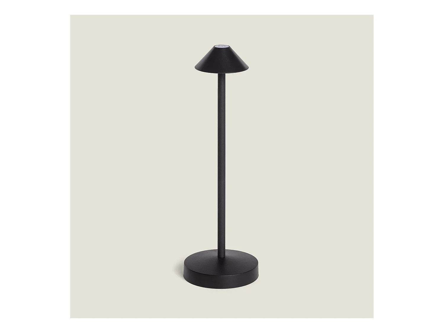 Lampada da Tavolo LED Portatile per Esterno Metallo con Batteria Ricaricabile Magatzi Nero