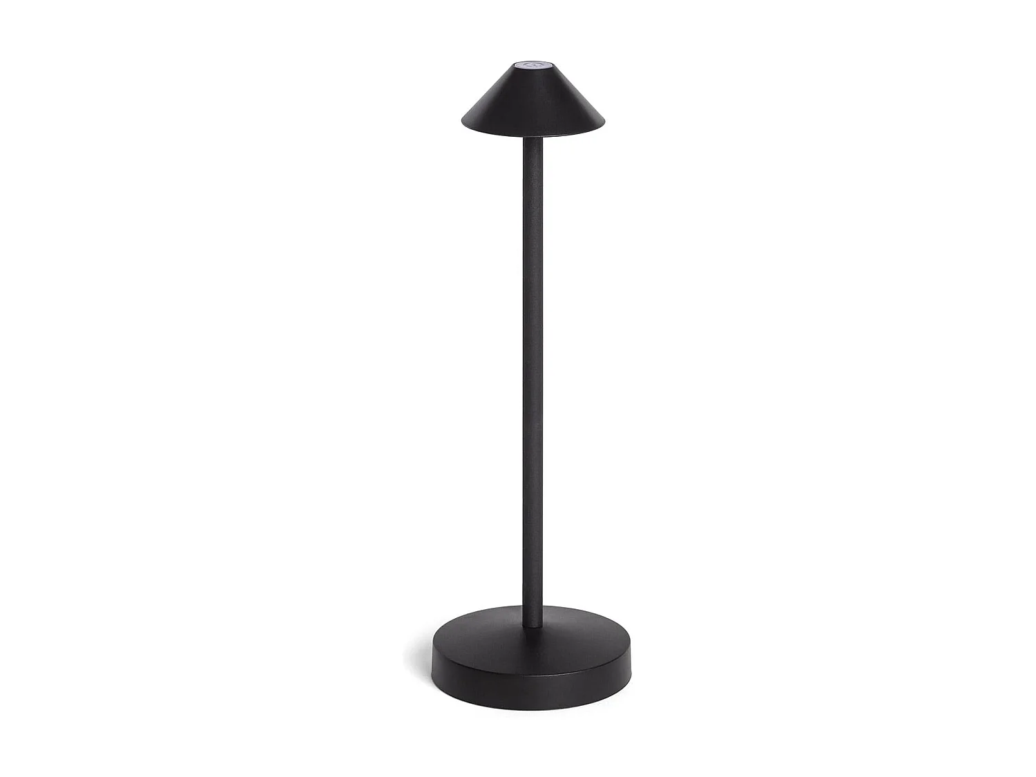 Lampada da Tavolo LED Portatile per Esterno Metallo con Batteria Ricaricabile Magatzi Nero