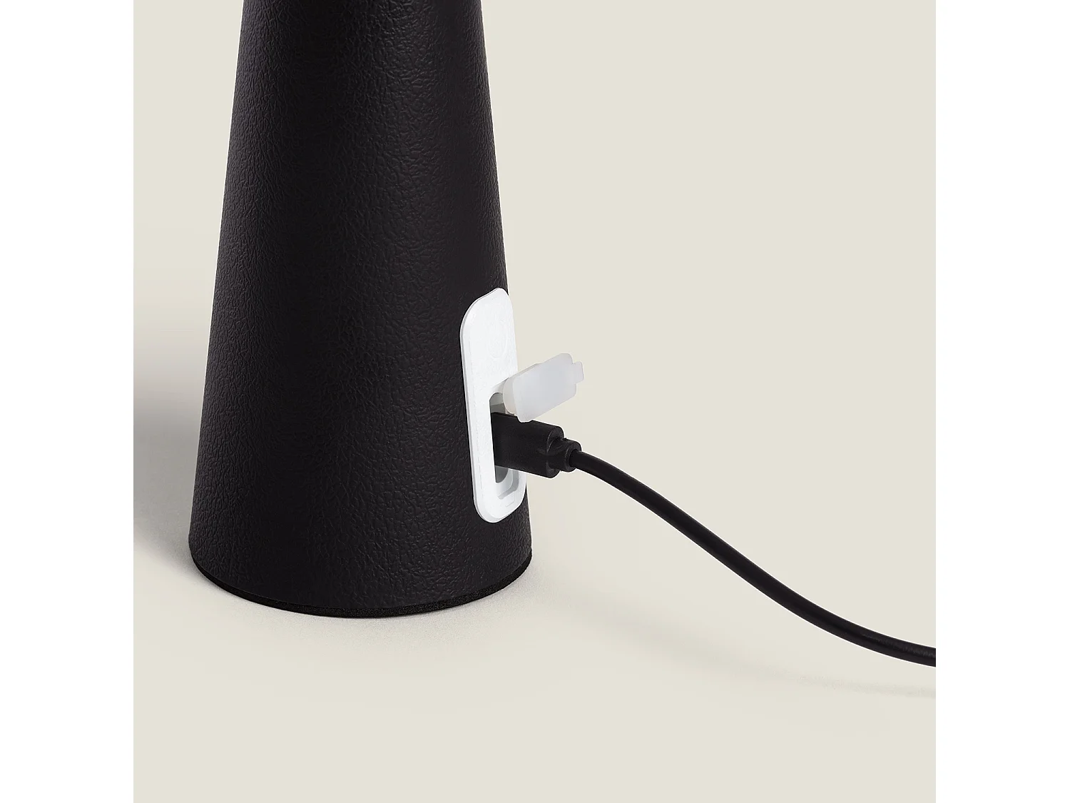 Lampe de Table Solaire d'Extérieur LED Portable avec Batterie USB Rechargeable Soucha Noir