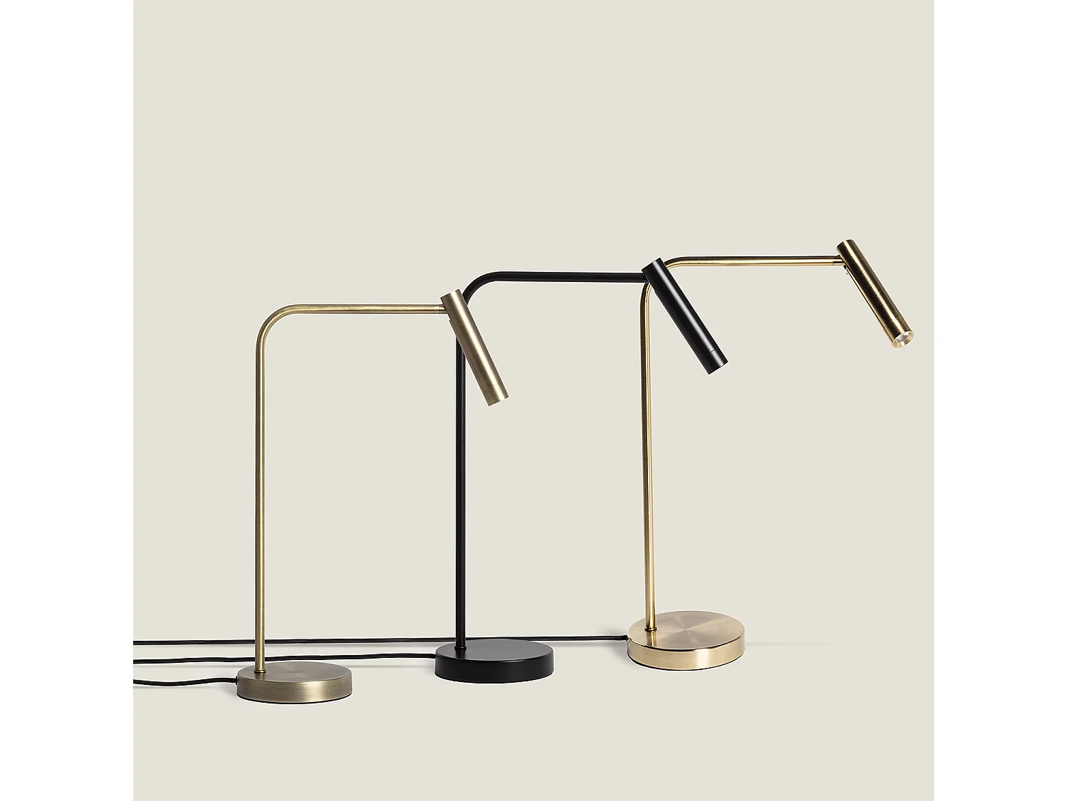 Lampe à Poser LED 2.5W Aluminium Gazny Noir mat