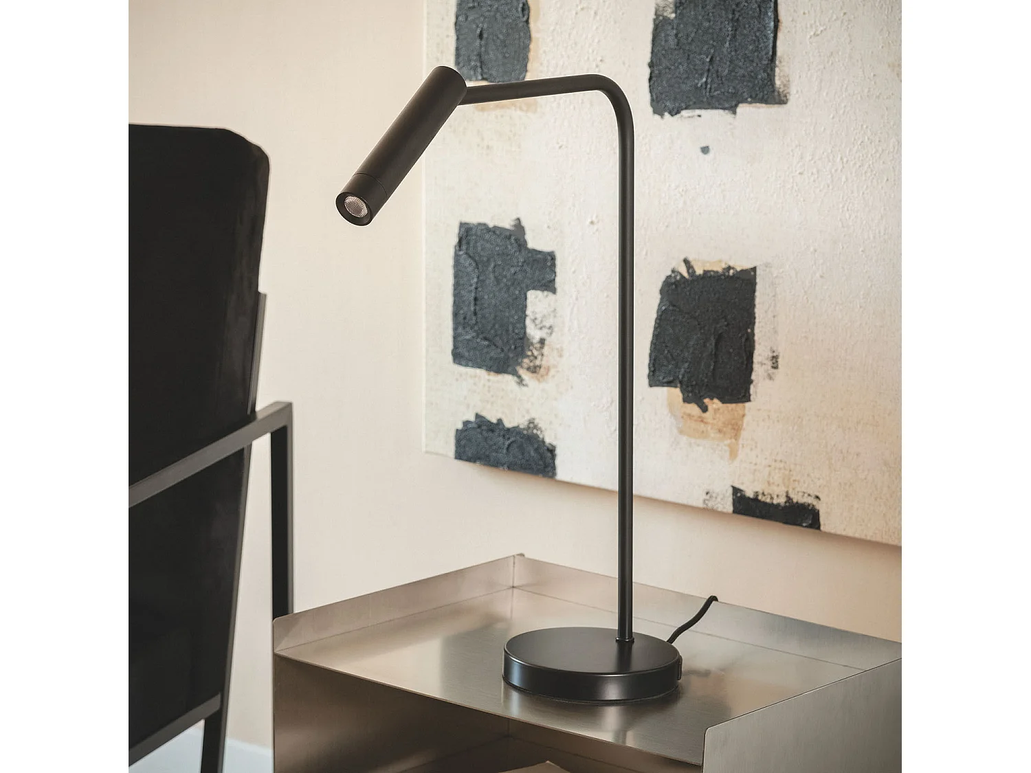 Lampada da Tavolo LED 2.5W in Alluminio Gazny Nero Opaco