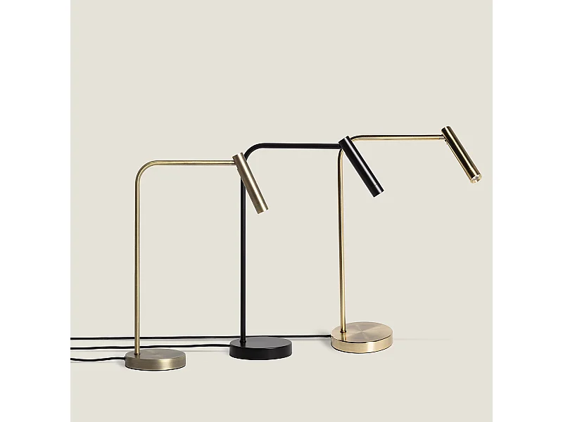 Lampe à Poser LED 2.5W Aluminium Gazny Noir mat