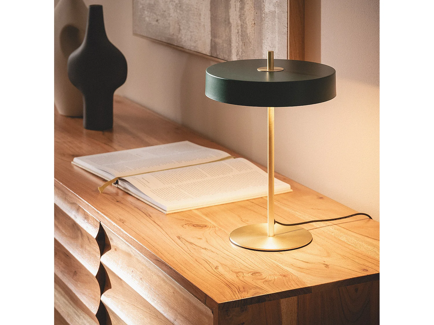 Lampe à Poser Métal Korkor Vert