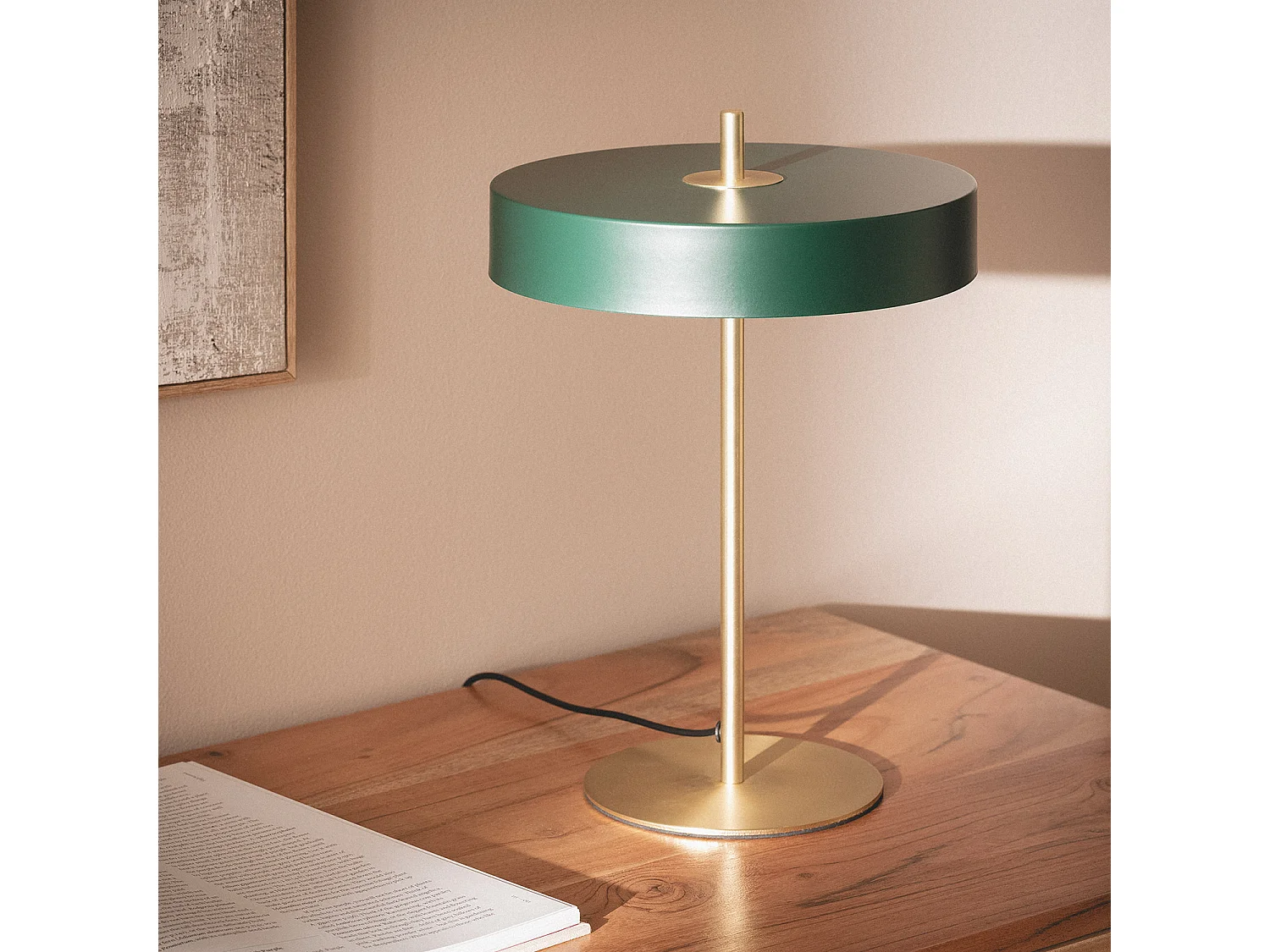 Lampe à Poser Métal Korkor Vert