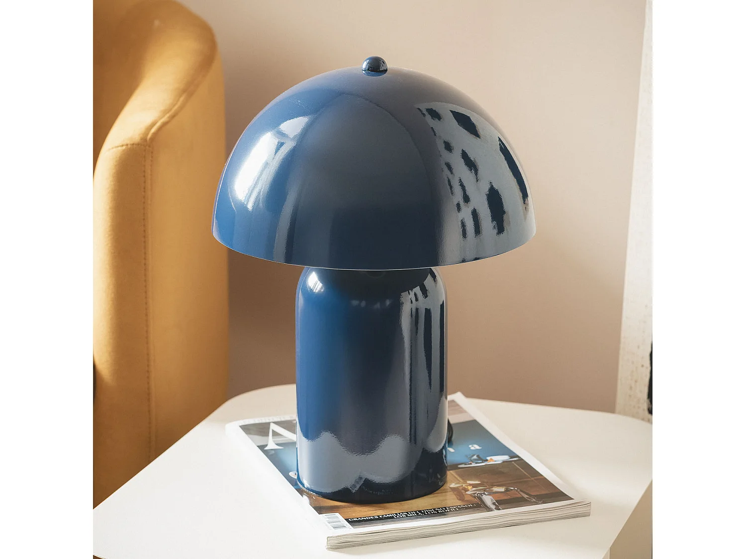 Lampe à Poser Métal Slink Bleu