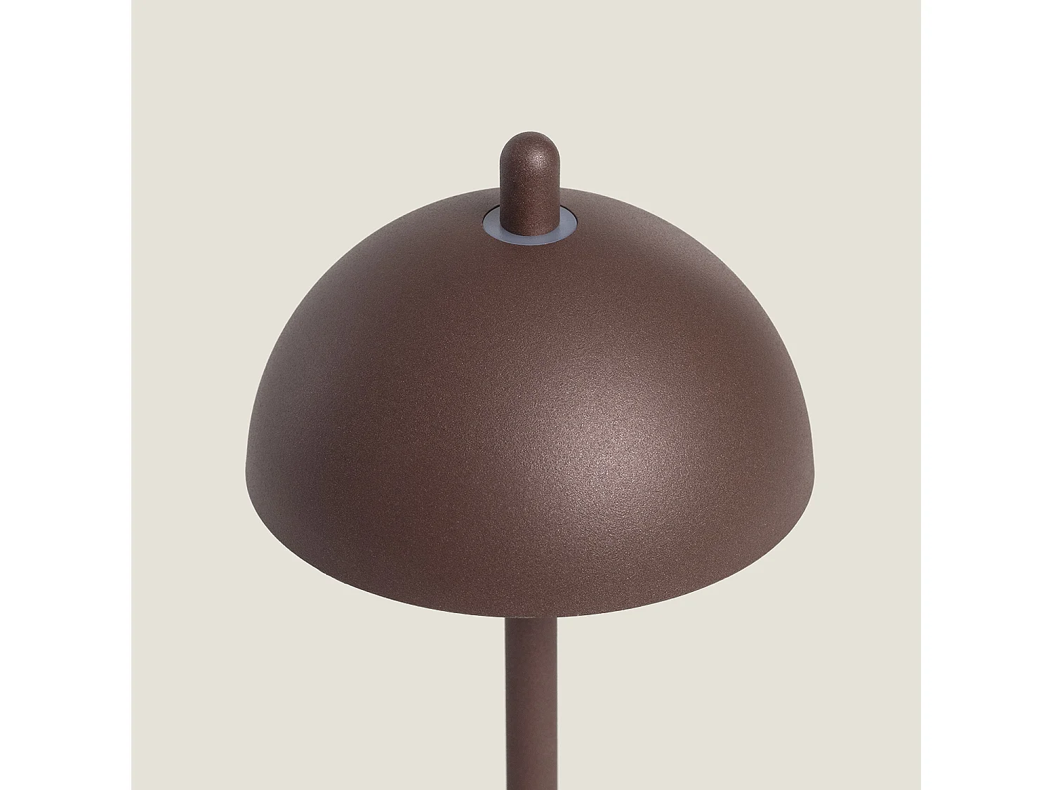 Lampe à Poser LED Portable Extérieure Métal avec Batterie Rechargeable Pirinoa Brun