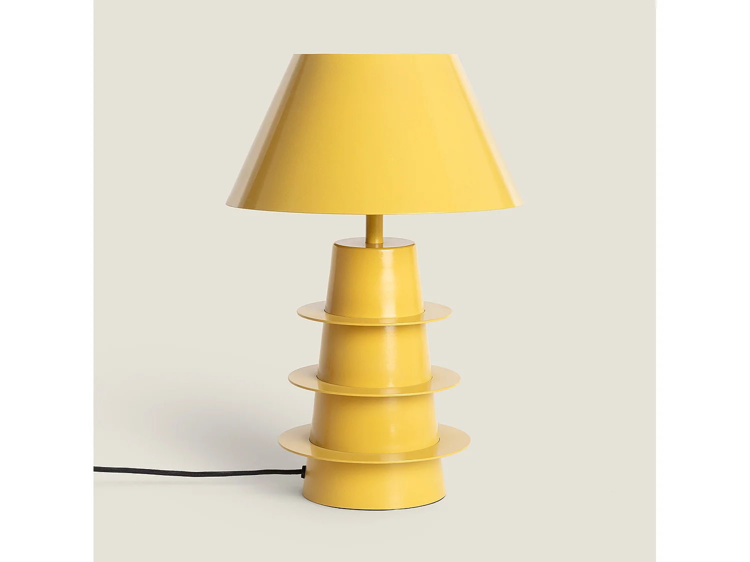 Lampe à Poser Métal Kadrina Jaune