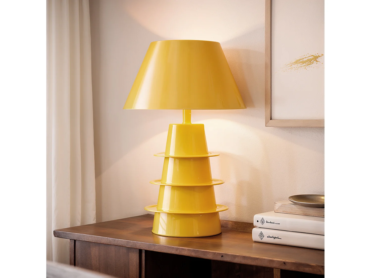 Lampe à Poser Métal Kadrina Jaune