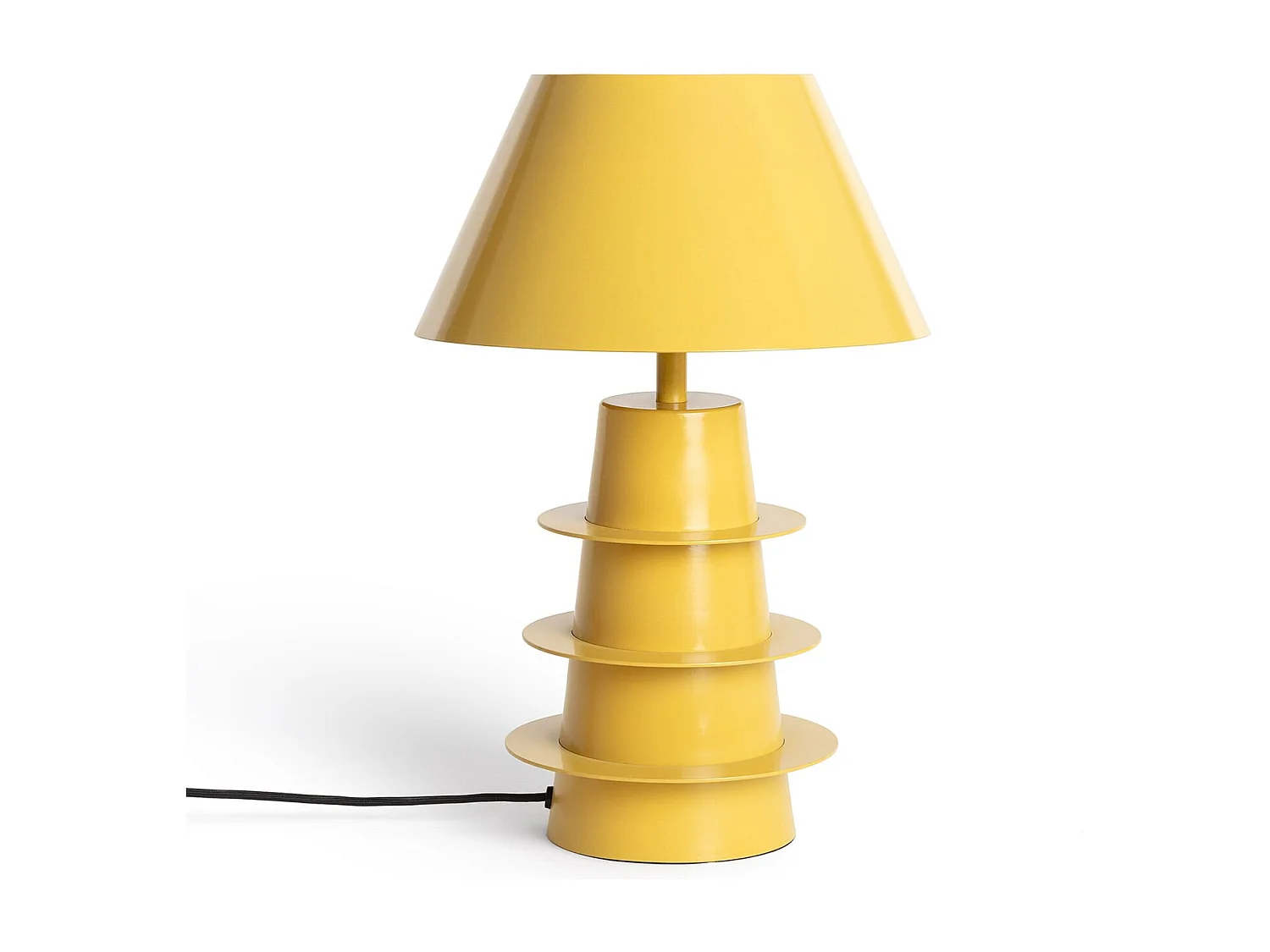 Lámpara de Mesa Metal Kadrina Amarillo