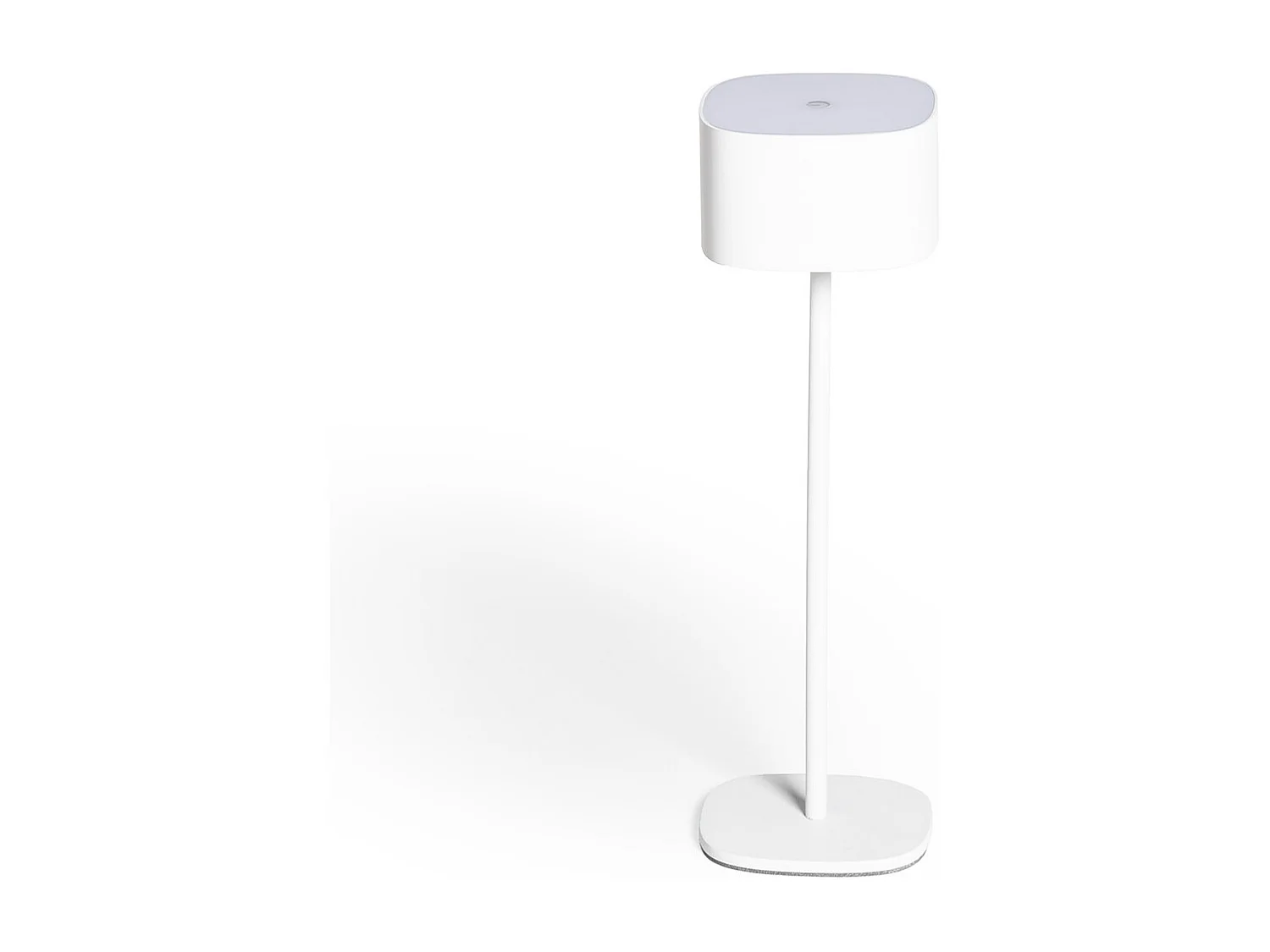 Lampada da Tavolo LED 2W Portatile con Batteria USB Ricaricabile Mounka Square Bianco