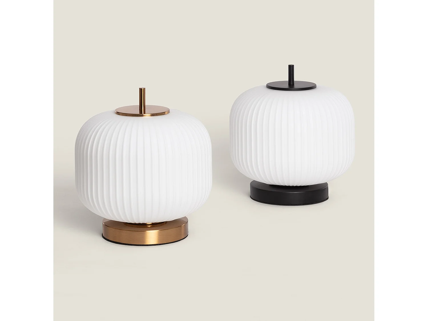 Lampe à Poser Métal et Verre Beca