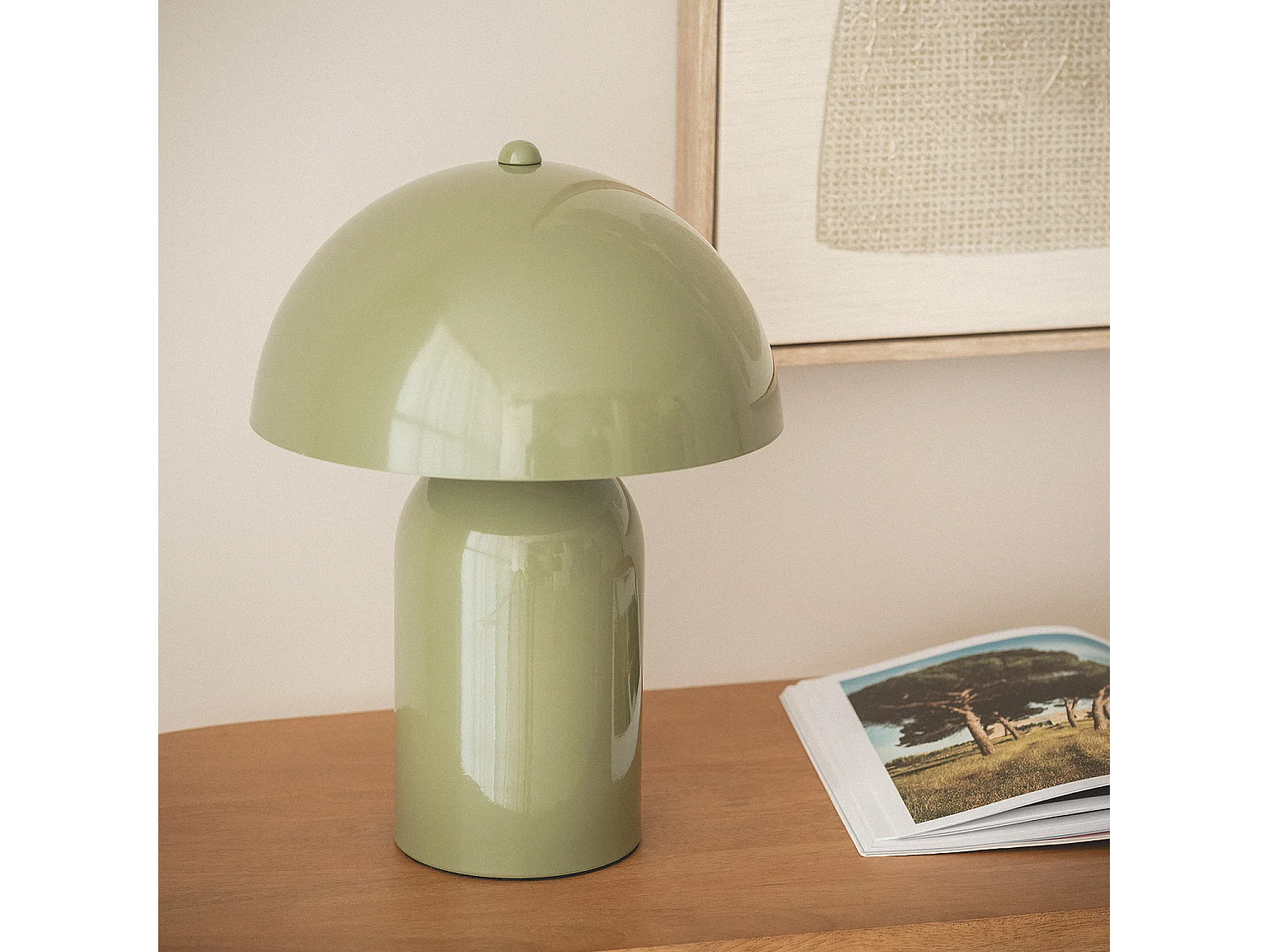 Lampada da Tavolo Metallo Slink Verde