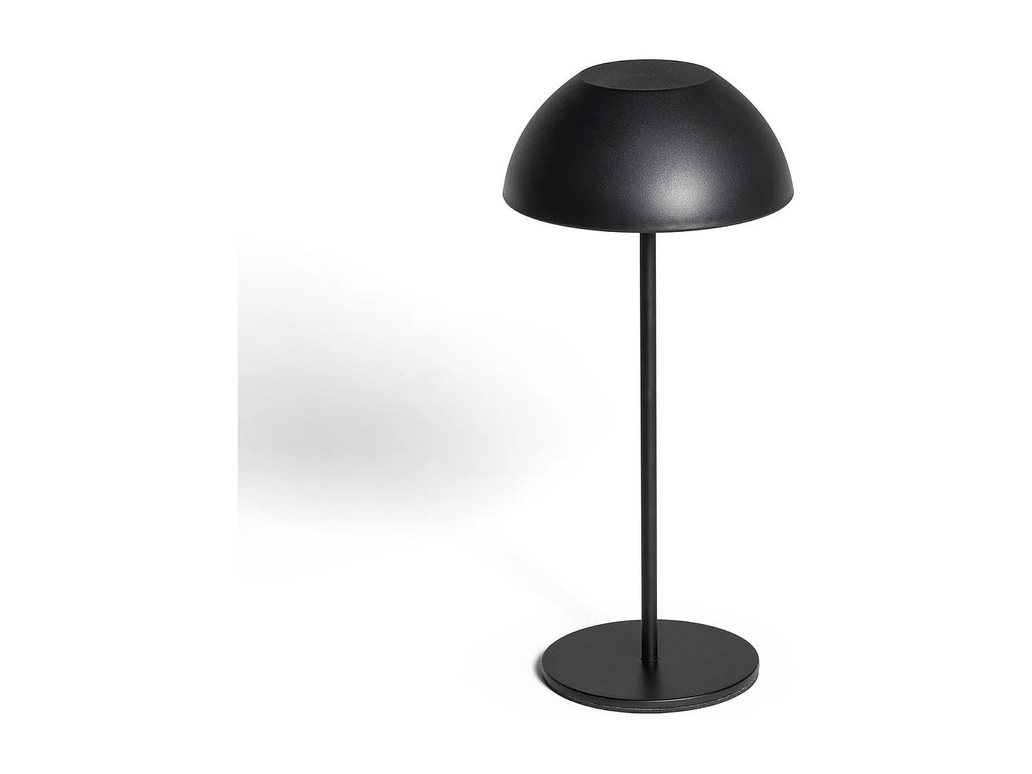 Lámpara de Mesa LED Portátil Exterior con Batería USB Recargable Metal Mugla Negro