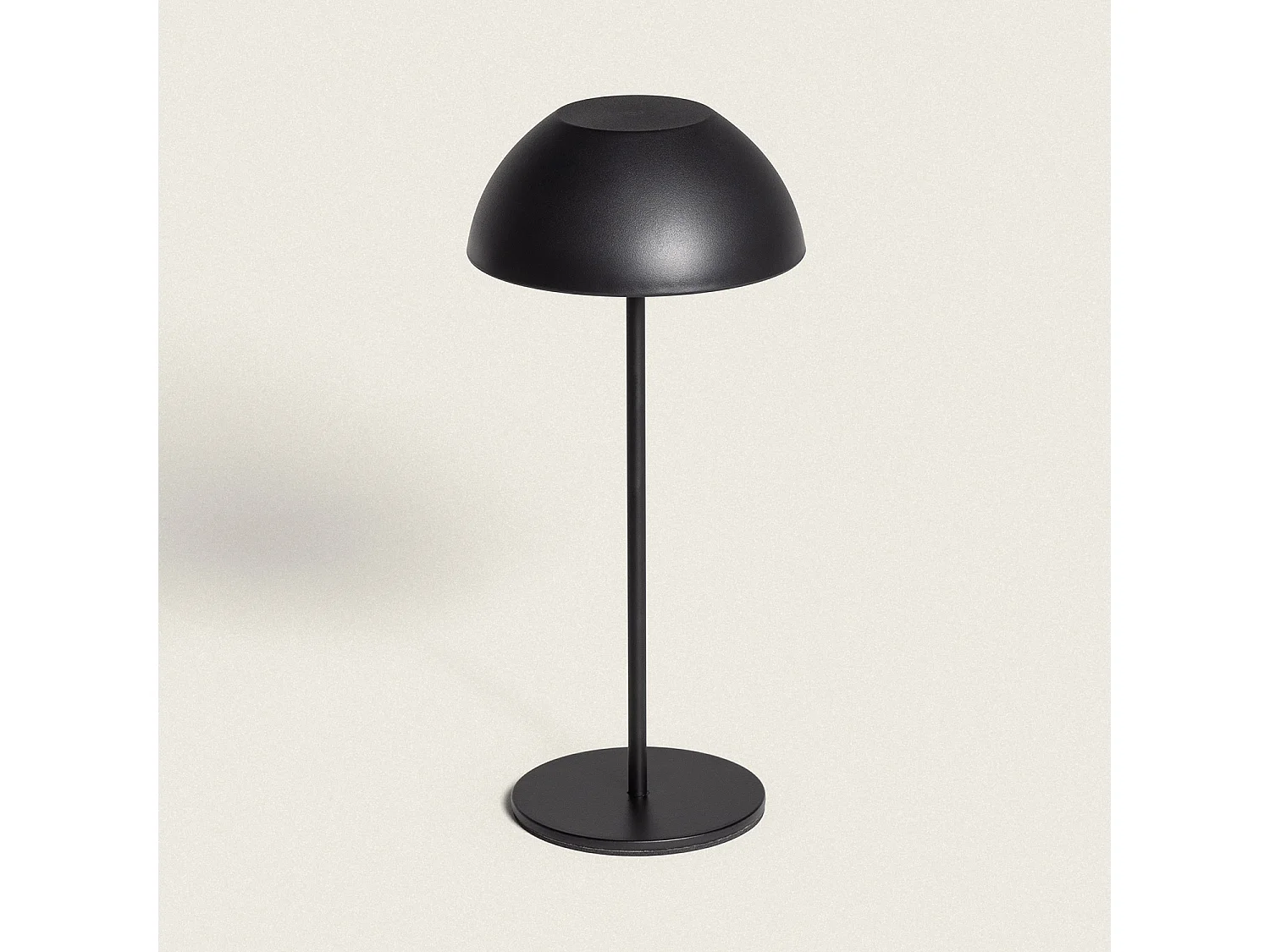 Lámpara de Mesa LED Portátil Exterior con Batería USB Recargable Metal Mugla Negro
