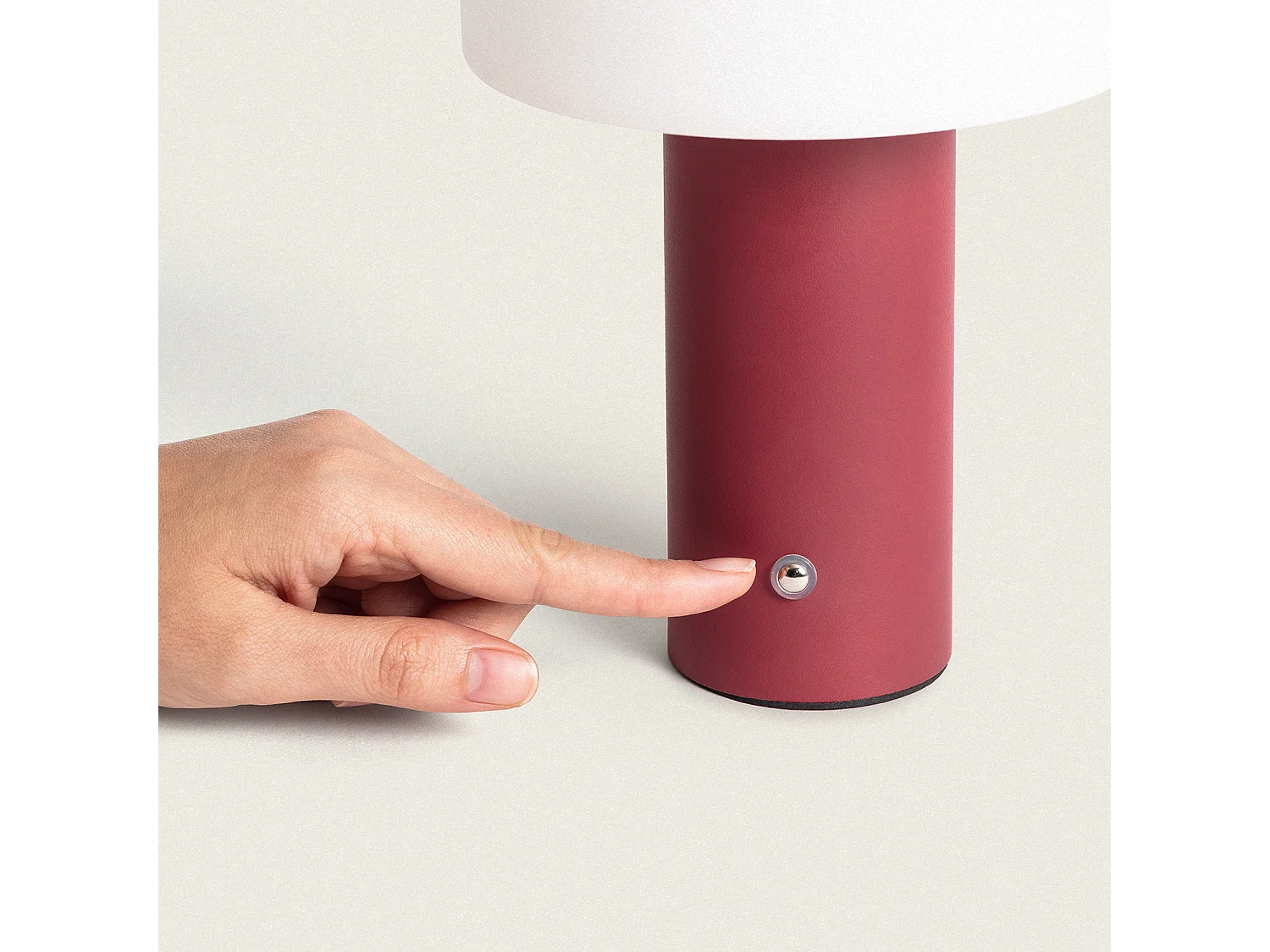 Lámpara de Mesa LED Portátil con Batería USB Recargable Leta Burdeos