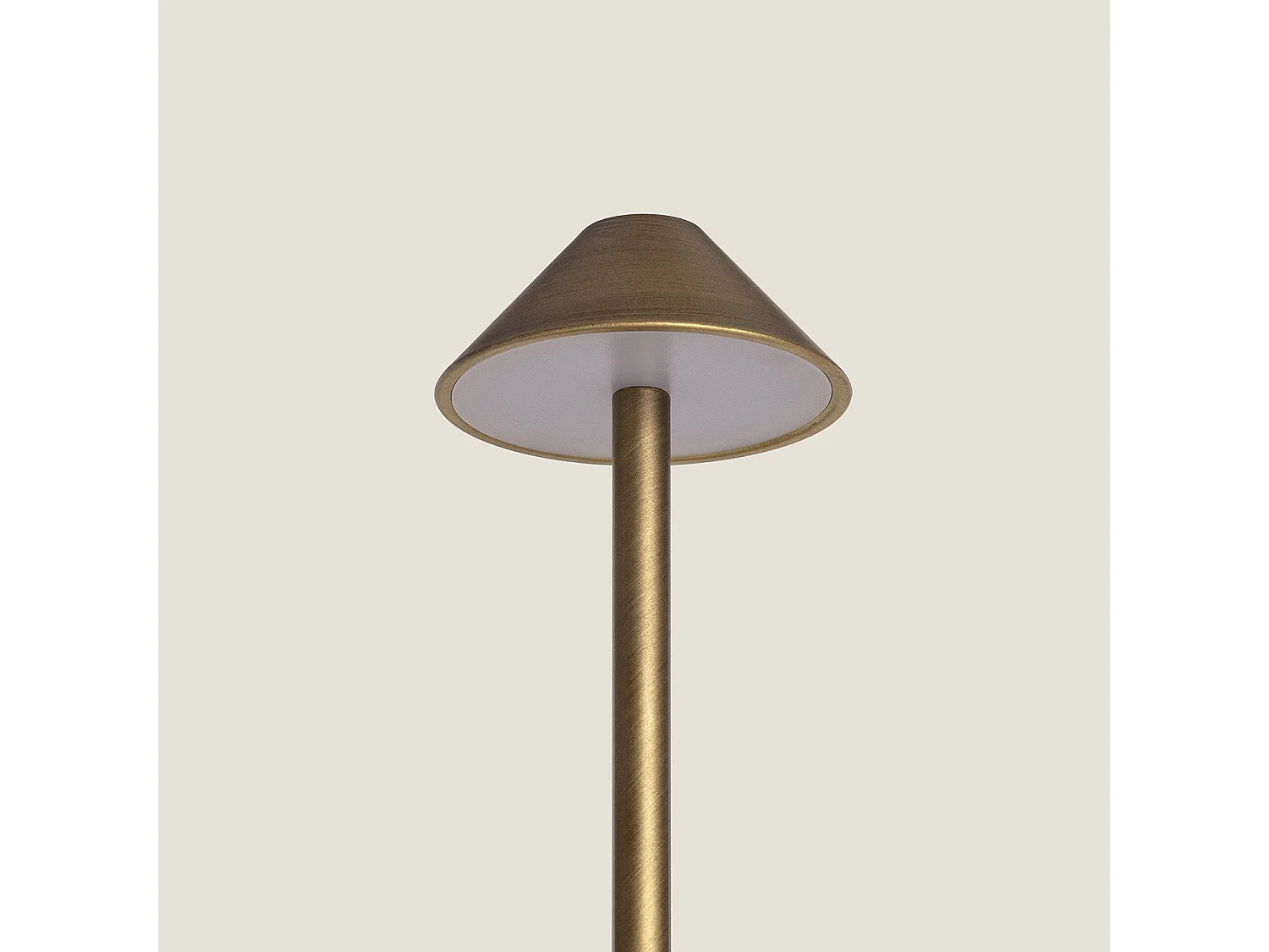 Lampe à Poser LED Portable Extérieure Métal avec Batterie Rechargeable Magatzi Laiton