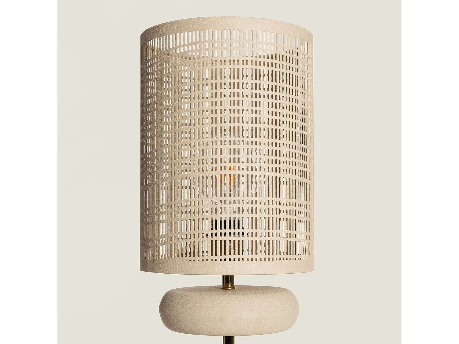 Lampada da Tavolo Metallo Dhruv Beige
