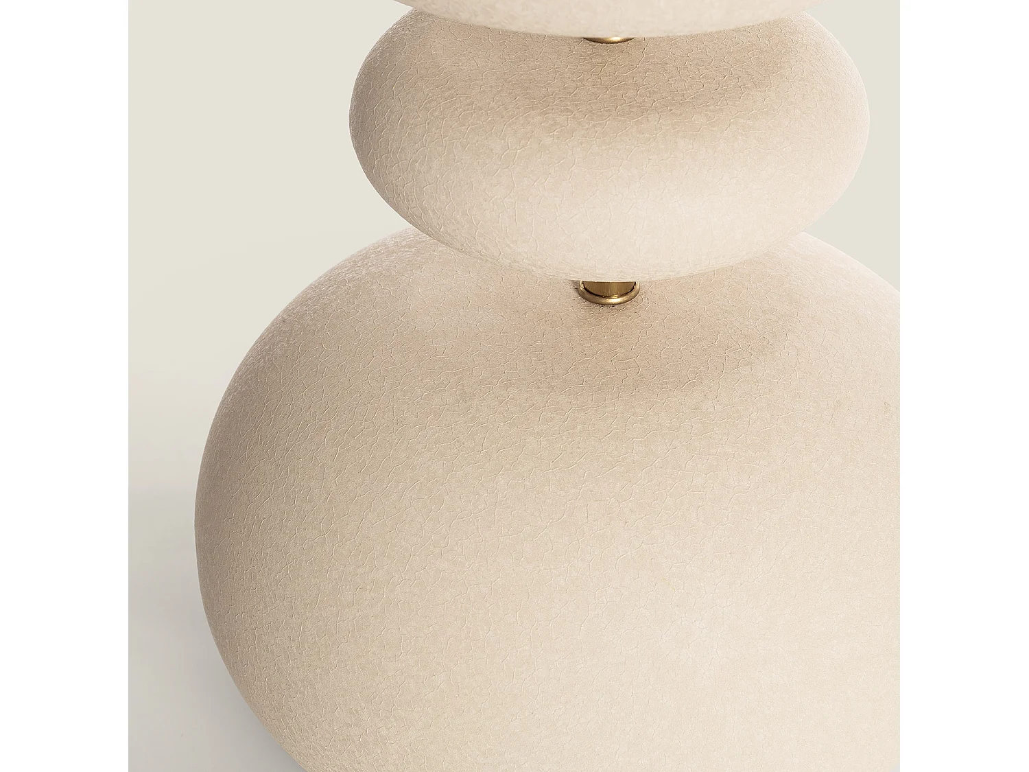 Lampada da Tavolo Metallo Dhruv Beige