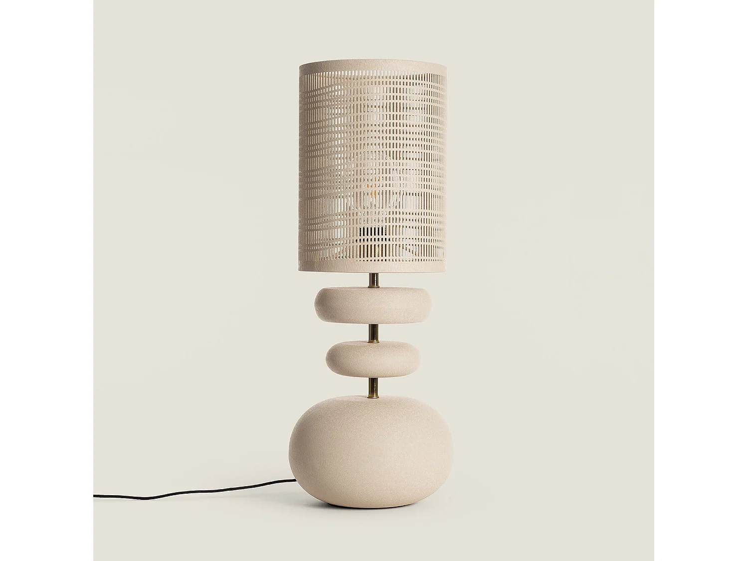 Lampe à Poser Métal Dhruv Beige