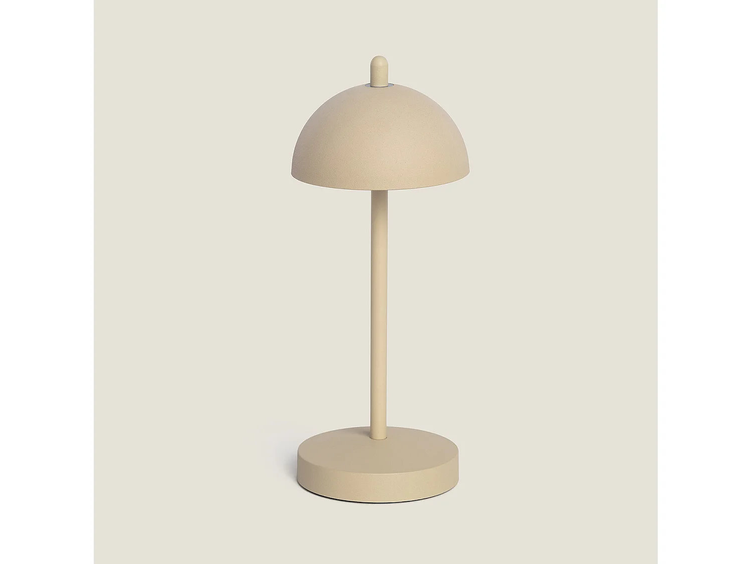 Lampe à Poser LED Portable Extérieure Métal avec Batterie Rechargeable Pirinoa Beige